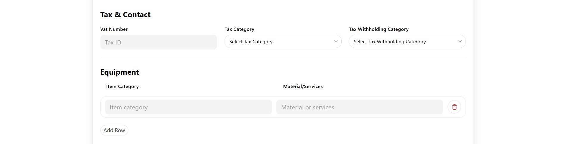 taxandequipment